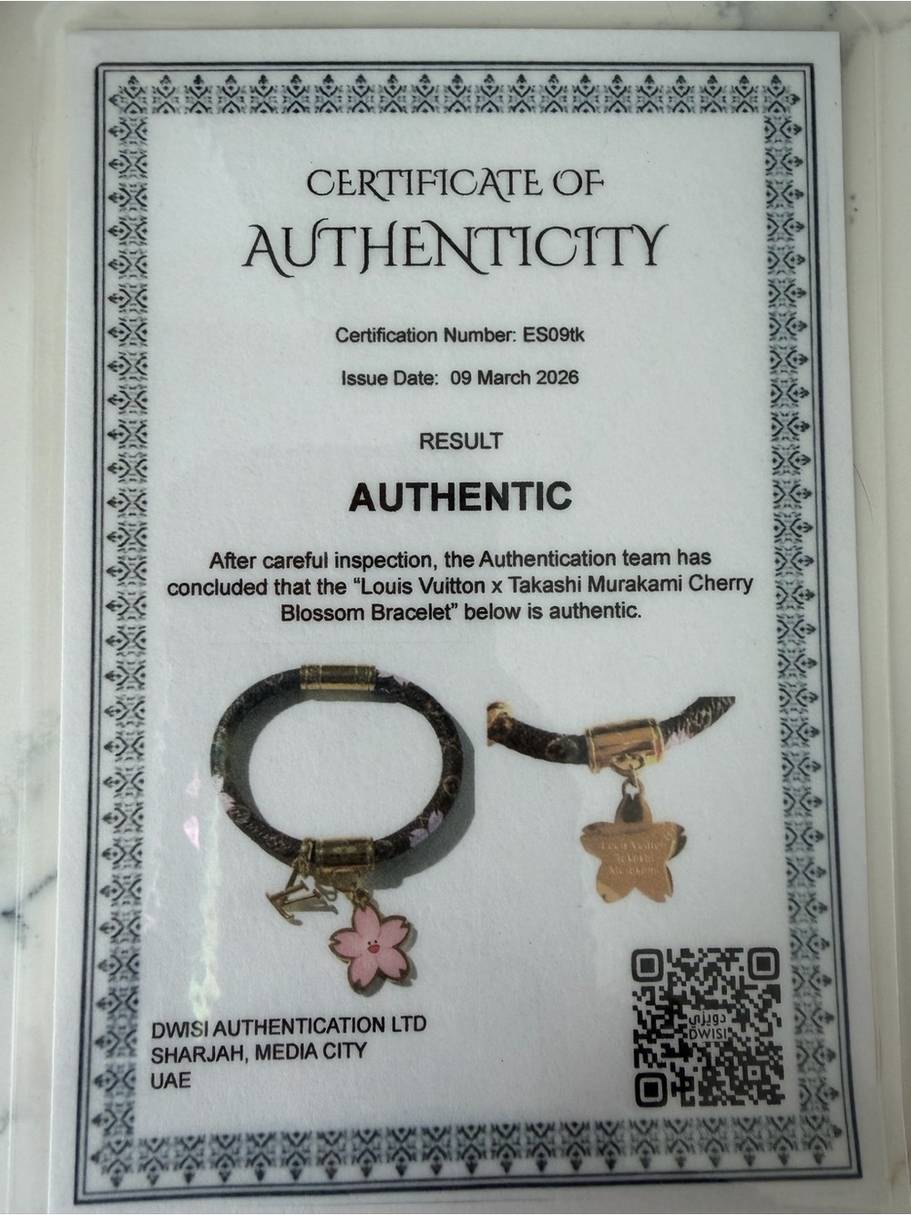 Authentic Louis Vuitton x Takashi Murakami Cherry Blossom bracelet - Picture 4 of 5